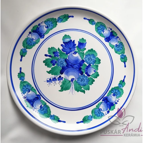 Kobaltkék- mentazöld motívum