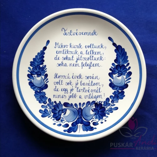 Tányér közepes  /Ø22 cm/   Testvéremnek