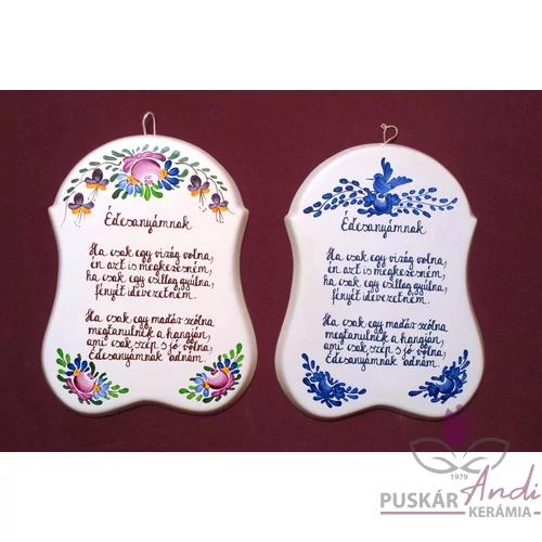 Ívelt plakett Édesanyámnak Hacsak egy madár volna