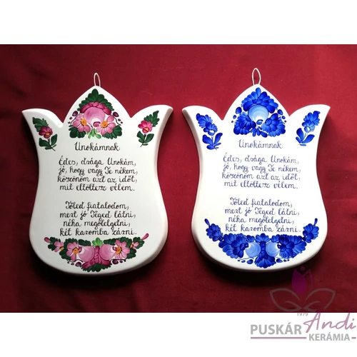 Tulipán plakett  Unokámnak