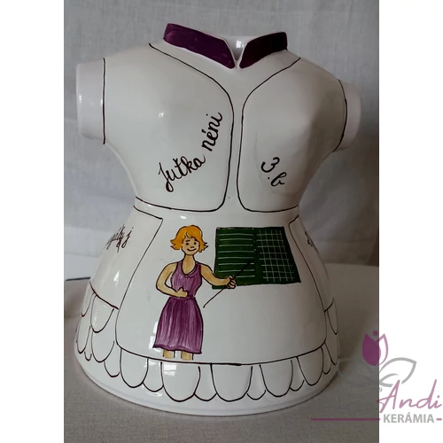 Nagy váza viseletes, tanárnéninek /17 cm/