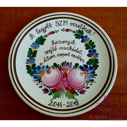 Fali tányér a szülői munkaközösség vezetőjének   Ø20 cm