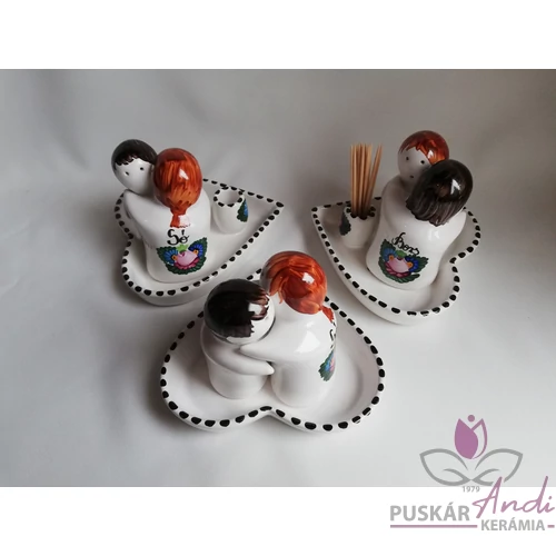 Ölelkező pár sószóró szett