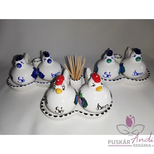 Tyúkocskás sószóró szett