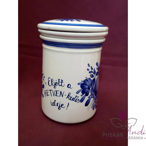 Teafű áztató készlet 70. születésnapra