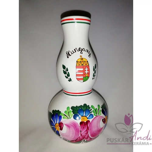 Legújabb, "duplahasú"  váza, emblémával  /20 cm/